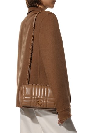 Женская сумка lola small BURBERRY бежевого цвета, арт. 8049001 | Фото 2 (Материал: Натуральная кожа; Ремень/цепочка: На ремешке; Размер: small; Сумки-технические: Сумки через плечо)