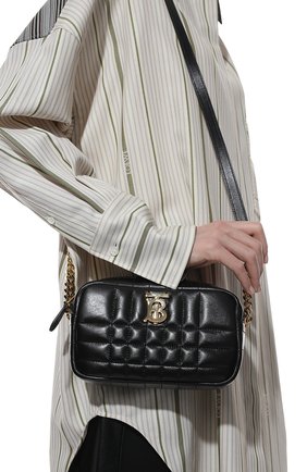 Женская сумка lola mini BURBERRY черного цвета, арт. 8049047 | Фото 2 (Размер: mini; Материал: Натуральная кожа; Ремень/цепочка: На ремешке; Сумки-технические: Сумки через плечо)