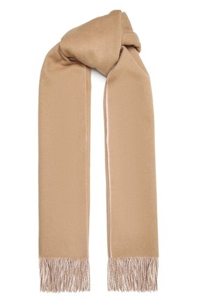Женский кашемировый шарф BURBERRY бежевого цвета, арт. 8050333 | Фото 1 (Материал: Кашемир, Шерсть, Текстиль)