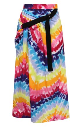 Женская юбка KENZO разноцветного цвета, арт. FC52JU1679D3 | Фото 1 (Материал внешний: Синтетический материал; Длина Ж (юбки, платья, шорты): Миди; Стили: Кэжуэл; Женское Кросс-КТ: Юбка-одежда)
