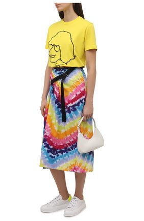 Женская юбка KENZO разноцветного цвета по цене 35300 руб., арт. FC52JU1679D3 | Фото 2 Женская юбка KENZO разноцветного цвета, арт. FC52JU1679D3 | Фото 2 (Материал внешний: Синтетический материал; Длина Ж (юбки, платья, шорты): Миди; Стили: Кэжуэл; Женское Кросс-КТ: Юбка-одежда)