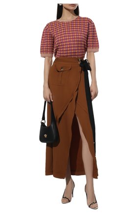 Женский пуловер DRIES VAN NOTEN розового цвета по цене 64800 руб., арт. 221-031213-4714 | Фото 2 Женский пуловер DRIES VAN NOTEN розового цвета, арт. 221-031213-4714 | Фото 2 (Рукава: Короткие; Материал внешний: Шерсть; Длина (для топов): Стандартные; Стили: Гламурный; Женское Кросс-КТ: Пуловер-одежда)