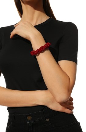 Женские браслет HIAYNDERFYT бордового цвета, арт. 1-11HPSSMBRD | Фото 2 (Материал: Металл, Стекло)