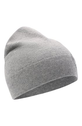 Женская кашемировая шапка BURBERRY светло-серого цвета, арт. 8045467 | Фото 1 (Материал: Кашемир, Шерсть, Текстиль)