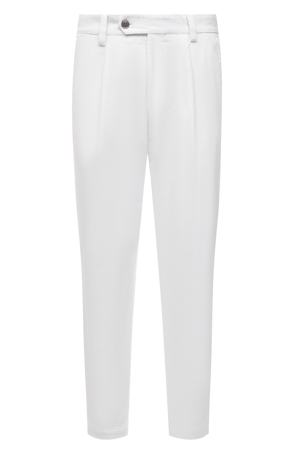 Мужские хлопковые брюки BOSS белого цвета, арт. 50464590 | Фото 1 (Силуэт М (брюки): Чиносы; Длина (брюки, джинсы): Стандартные; Случай: Повседневный; Материал внешний: Хлопок; Стили: Кэжуэл)