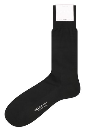 Мужские шелковые носки FALKE черного цвета, арт. 14661. | Фото 1 (Материал внешний: Шелк; Кросс-КТ: бельё)