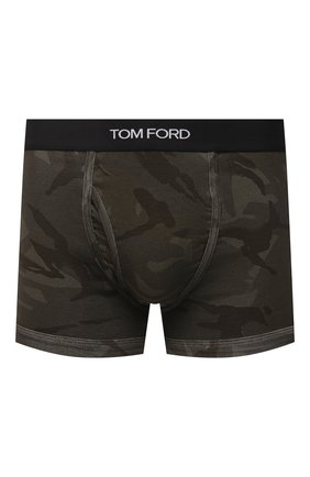 Мужские хлопковые боксеры TOM FORD хаки цвета по цене 9950 руб., арт. T4LC31540 | Фото 1 Мужские хлопковые боксеры TOM FORD хаки цвета, арт. T4LC31540 | Фото 1 (Материал внешний: Хлопок; Мужское Кросс-КТ: Трусы; Кросс-КТ: бельё)