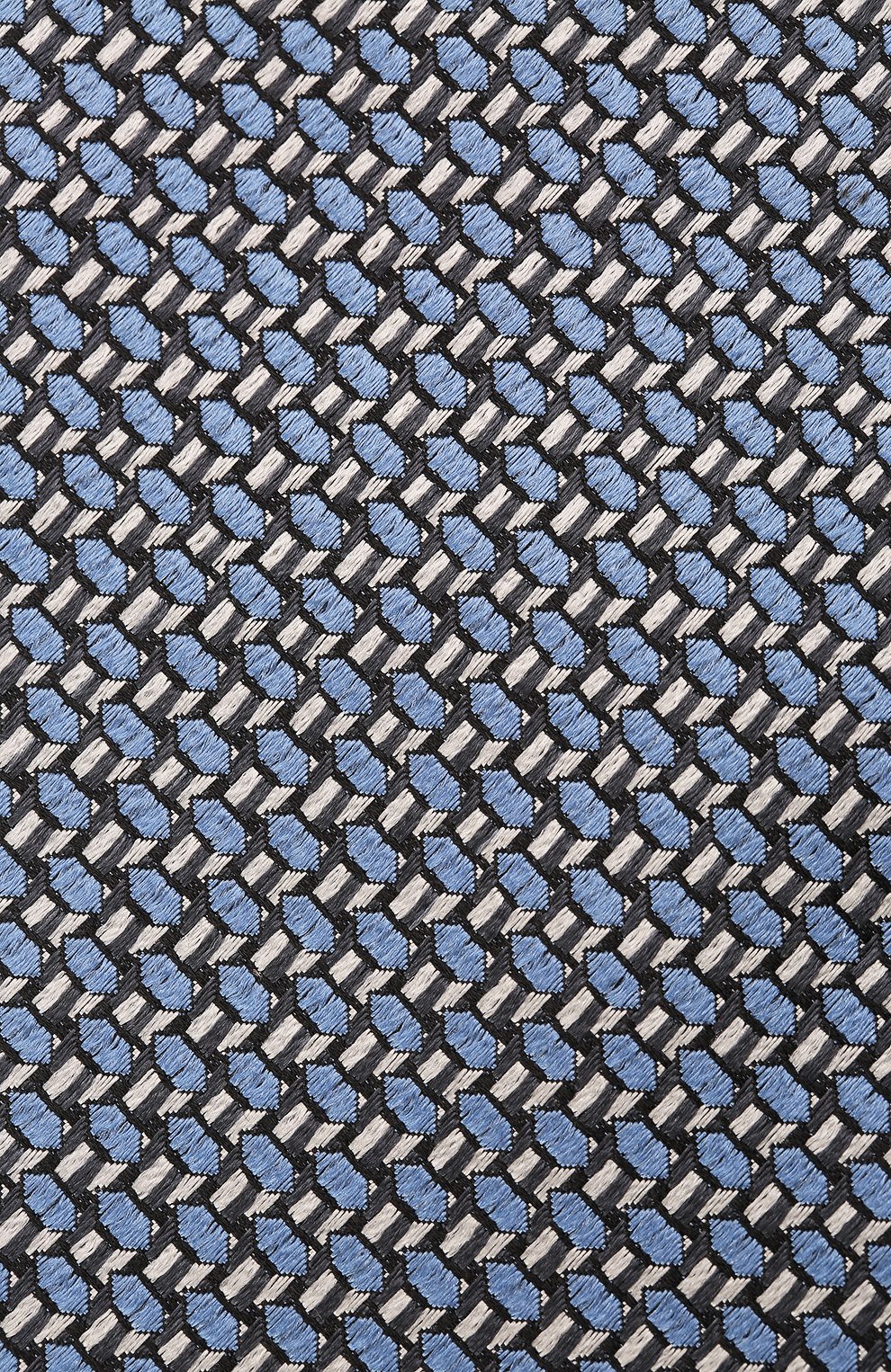 Мужской шелковый галстук ERMENEGILDO ZEGNA синего цвета, арт. Z3E31T/1UM | Фото 4 (Принт: С принтом; Материал: Текстиль, Шелк)