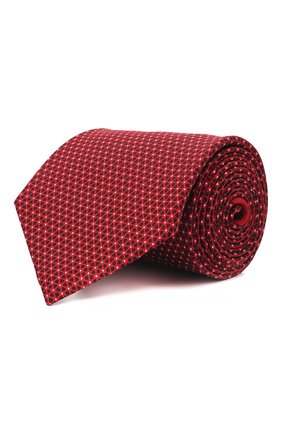 Мужской шелковый галстук ERMENEGILDO ZEGNA красного цвета, арт. Z3W04T/1UM | Фото 1 (Материал: Шелк, Текстиль; Принт: С принтом)