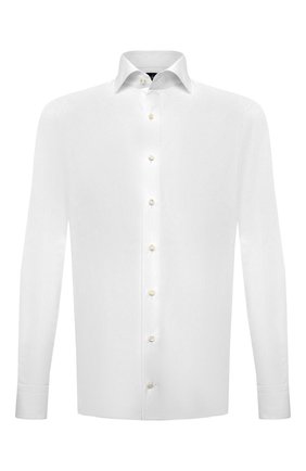 Мужская хлопковая сорочка VAN LAACK белого цвета по цене 29850 руб., арт. MIVARA-TF/150005 | Фото 1 Мужская хлопковая сорочка VAN LAACK белого цвета, арт. MIVARA-TF/150005 | Фото 1 (Материал внешний: Хлопок; Длина (для топов): Стандартные; Рукава: Длинные; Случай: Формальный; Манжеты: На пуговицах; Воротник: Акула; Рубашки М: Regular Fit; Принт: Однотонные; Стили: Классический)