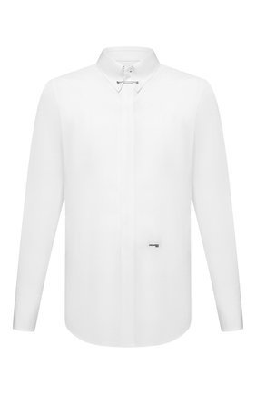 Мужская хлопковая рубашка DSQUARED2 белого цвета по цене 42600 руб., арт. S74DM0595/S36275 | Фото 1 Мужская хлопковая рубашка DSQUARED2 белого цвета, арт. S74DM0595/S36275 | Фото 1 (Материал внешний: Хлопок; Длина (для топов): Стандартные; Рукава: Длинные; Случай: Формальный; Манжеты: На пуговицах; Рубашки М: Slim Fit; Принт: Однотонные, С принтом; Воротник: Кент; Стили: Классический, Гранж)