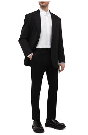 Мужская хлопковая рубашка DSQUARED2 белого цвета по цене 42600 руб., арт. S74DM0595/S36275 | Фото 2 Мужская хлопковая рубашка DSQUARED2 белого цвета, арт. S74DM0595/S36275 | Фото 2 (Материал внешний: Хлопок; Длина (для топов): Стандартные; Рукава: Длинные; Случай: Формальный; Манжеты: На пуговицах; Рубашки М: Slim Fit; Принт: Однотонные, С принтом; Воротник: Кент; Стили: Классический, Гранж)