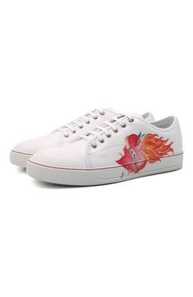 Мужские кожаные кеды dbb1 LANVIN белого цвета по цене 59400 руб., арт. FM-SKDBB1-VFLH-P22 | Фото 1 Мужские кожаные кеды dbb1 LANVIN белого цвета, арт. FM-SKDBB1-VFLH-P22 | Фото 1 (Материал внешний: Кожа; Подошва: Массивная; Материал внутренний: Натуральная кожа; Материал утеплителя: Без утеплителя; Стили: Классический)