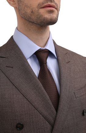 Мужской шелковый галстук BRIONI коричневого цвета по цене 23250 руб., арт. 061D00/P1412 | Фото 2 Мужской шелковый галстук BRIONI коричневого цвета, арт. 061D00/P1412 | Фото 2 (Принт: С принтом; Материал: Текстиль, Шелк)