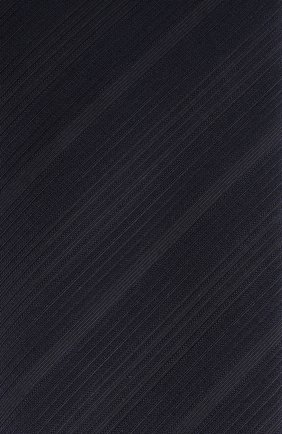 Мужской галстук из хлопка и шелка GIORGIO ARMANI темно-синего цвета, арт. 360054/2R903 | Фото 4 (Принт: С принтом; Материал: Текстиль, Шелк, Хлопок)