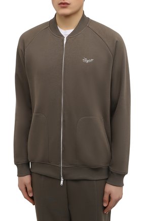 Мужской хлопковый спортивный костюм ERMENEGILDO ZEGNA хаки цвета по цене 58850 руб., арт. N6HB91260 | Фото 2 Мужской хлопковый спортивный костюм ERMENEGILDO ZEGNA хаки цвета, арт. N6HB91260 | Фото 2 (Материал внешний: Хлопок; Рукава: Длинные; Кросс-КТ: Спорт)