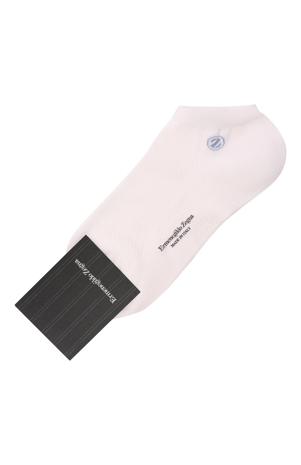 Мужские носки ERMENEGILDO ZEGNA белого цвета, арт. N5V025010 | Фото 1 (Кросс-КТ: бельё; Материал внешний: Синтетический материал)