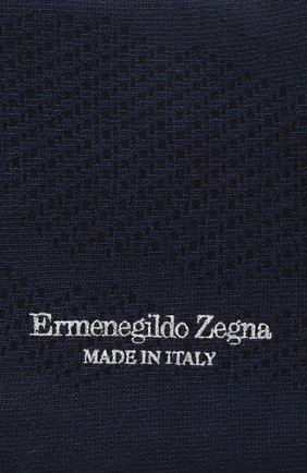 Мужские носки ERMENEGILDO ZEGNA темно-синего цвета, арт. N5V025010 | Фото 2 (Материал внешний: Синтетический материал; Кросс-КТ: бельё)