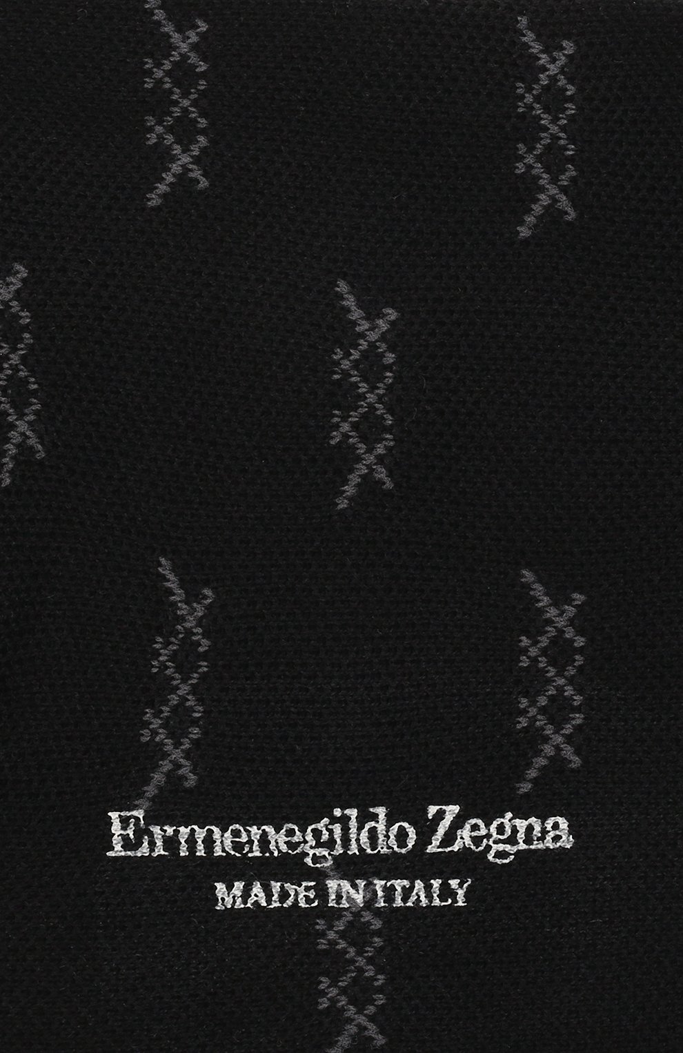 Мужские хлопковые носки ERMENEGILDO ZEGNA черного цвета, арт. N5V025030 | Фото 2 (Кросс-КТ: бельё; Материал внешний: Хлопок)