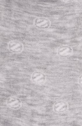 Мужские хлопковые носки ERMENEGILDO ZEGNA серого цвета, арт. N5V025040 | Фото 2 (Кросс-КТ: бельё; Материал внешний: Хлопок)