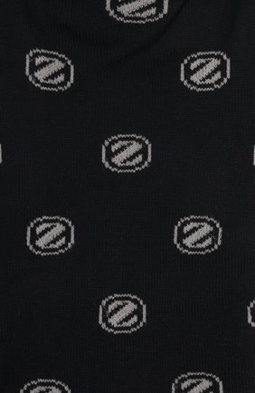 Мужские хлопковые носки ERMENEGILDO ZEGNA темно-синего цвета, арт. N5V025040 | Фото 2 (Кросс-КТ: бельё; Материал внешний: Хлопок)