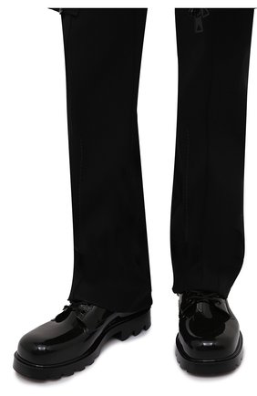 Мужские дерби stride BOTTEGA VENETA черного цвета, арт. 676882/V1AJ0 | Фото 3 (Материал внешний: Экокожа; Материал внутренний: Натуральная кожа; Стили: Классический)