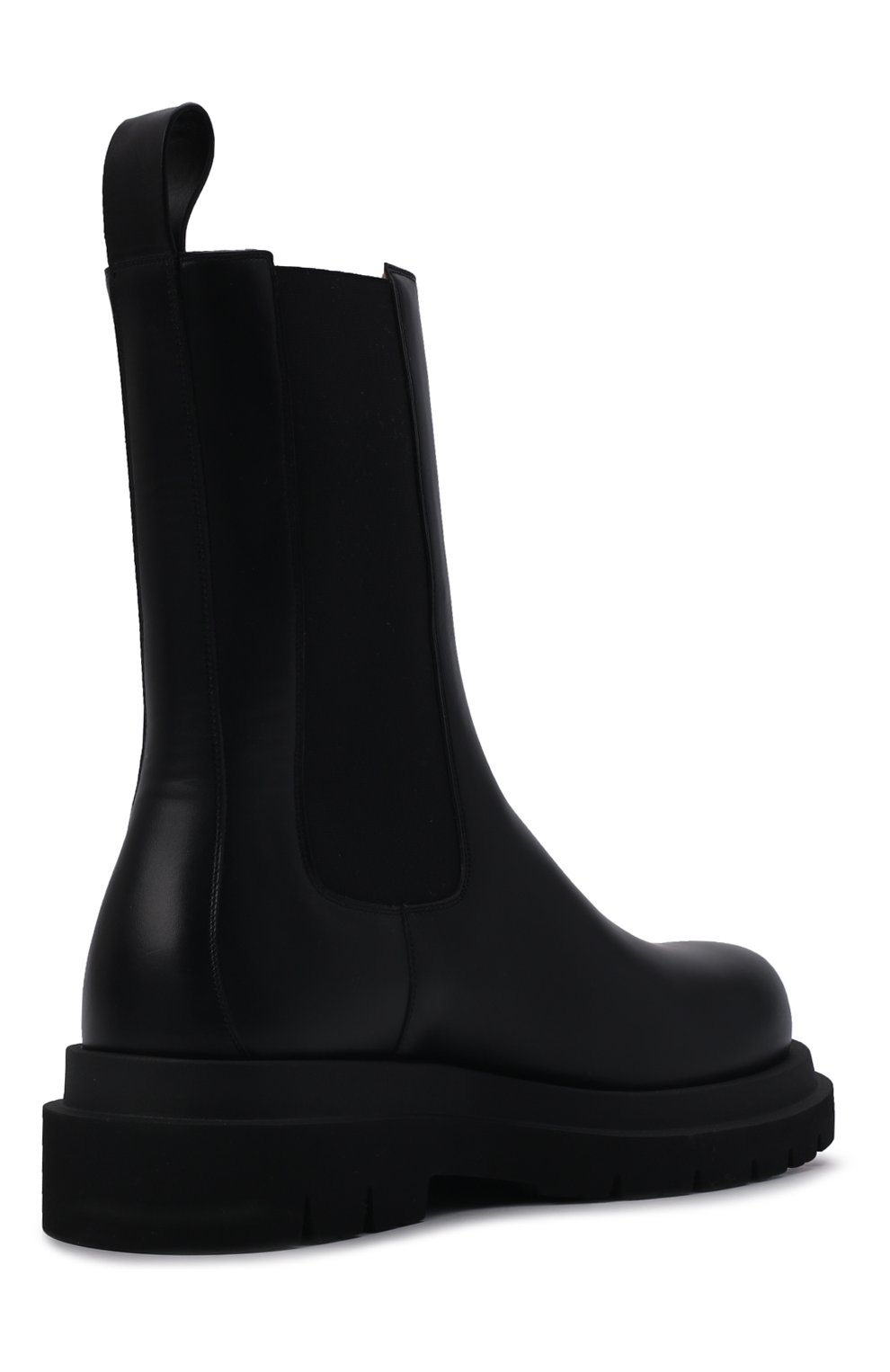 Мужские кожаные челси lug BOTTEGA VENETA черного цвета, арт. 676890/V1BN1 | Фото 5 (Каблук высота: Высокий; Материал внешний: Кожа; Материал утеплителя: Натуральный мех; Мужское Кросс-КТ: зимние сапоги, Сапоги-обувь, Челси-обувь; Подошва: Массивная)