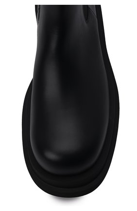 Мужские кожаные челси lug BOTTEGA VENETA черного цвета, арт. 676890/V1BN1 | Фото 6 (Каблук высота: Высокий; Материал внешний: Кожа; Материал утеплителя: Натуральный мех; Мужское Кросс-КТ: зимние сапоги, Сапоги-обувь, Челси-обувь; Подошва: Массивная)
