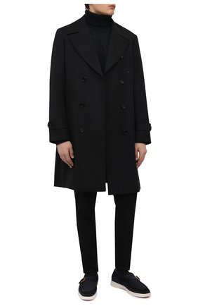 Мужские замшевые лоферы SANTONI темно-синего цвета по цене 59950 руб., арт. MGMG18036BARSRVRU59 | Фото 2 Мужские замшевые лоферы SANTONI темно-синего цвета, арт. MGMG18036BARSRVRU59 | Фото 2 (Материал внутренний: Натуральная кожа; Материал внешний: Кожа, Замша; Стили: Кэжуэл; Длина стельки: 27,6, 28, 28,5, 24,7, 25,1, 25,5, 25,9, 26,4, 26,8, 27,2)