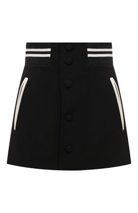 Женская юбка-шорты REDVALENTINO черного цвета по цене 35200 руб., арт. XR3RFH00/6AC | Фото 1 Женская юбка-шорты REDVALENTINO черного цвета, арт. XR3RFH00/6AC | Фото 1 (Материал внешний: Синтетический материал; Длина Ж (юбки, платья, шорты): Мини; Женское Кросс-КТ: Шорты-одежда, Юбка-одежда; Стили: Кэжуэл)