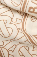Женский кашемировый шарф BURBERRY кремвого цвета, арт. 8045451 | Фото 3 (Материал: Текстиль, Кашемир, Шерсть)