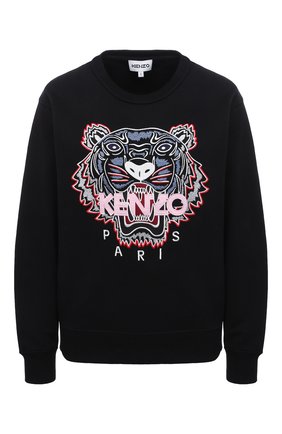 Женский хлопковый свитшот KENZO черного цвета по цене 19950 руб., арт. FC52SW8244XL | Фото 1 Женский хлопковый свитшот KENZO черного цвета, арт. FC52SW8244XL | Фото 1 (Длина (для топов): Стандартные; Материал внешний: Хлопок; Рукава: Длинные; Женское Кросс-КТ: Свитшот-одежда; Стили: Спорт-шик)
