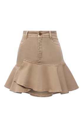 Женская джинсовая юбка REDVALENTINO бежевого цвета по цене 32750 руб., арт. XR3RAH85/69V | Фото 1 Женская джинсовая юбка REDVALENTINO бежевого цвета, арт. XR3RAH85/69V | Фото 1 (Длина Ж (юбки, платья, шорты): Мини; Материал внешний: Хлопок, Деним; Женское Кросс-КТ: Юбка-одежда; Кросс-КТ: Деним; Стили: Гранж)