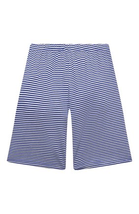Женская хлопковая пижама LA PERLA синего цвета по цене 8960 руб., арт. 70272/2A-6A | Фото 5 Женская хлопковая пижама LA PERLA синего цвета, арт. 70272/2A-6A | Фото 5 (Рукава: Короткие; Материал внешний: Хлопок)
