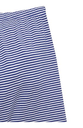 Женская хлопковая пижама LA PERLA синего цвета, арт. 70272/2A-6A | Фото 7 (Рукава: Короткие; Материал внешний: Хлопок)