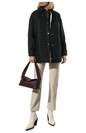 Женская стеганая куртка VALENTINO черного цвета, арт. XB3CL0106U7 | Фото 2 (Материал внешний: Синтетический материал; Длина (верхняя одежда): До середины бедра; Рукава: Длинные; Материал подклада: Синтетический материал; Кросс-КТ: Куртка; Стили: Кэжуэл)
