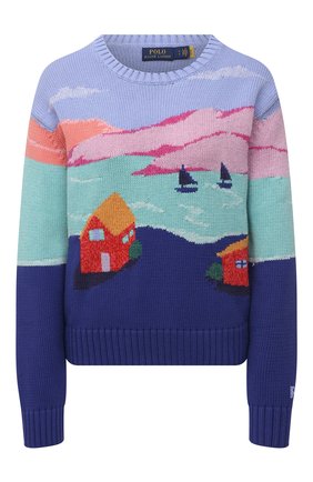 Женский хлопковый свитер POLO RALPH LAUREN разноцветного цвета по цене 35450 руб., арт. 211856729 | Фото 1 Женский хлопковый свитер POLO RALPH LAUREN разноцветного цвета, арт. 211856729 | Фото 1 (Длина (для топов): Стандартные; Рукава: Длинные; Материал внешний: Хлопок; Женское Кросс-КТ: Свитер-одежда; Стили: Романтичный)