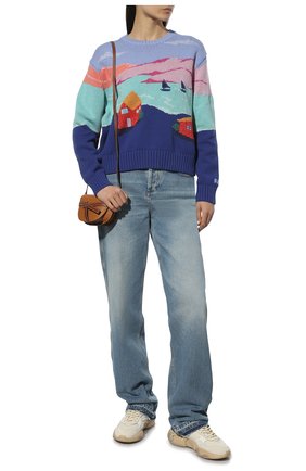 Женский хлопковый свитер POLO RALPH LAUREN разноцветного цвета по цене 35450 руб., арт. 211856729 | Фото 2 Женский хлопковый свитер POLO RALPH LAUREN разноцветного цвета, арт. 211856729 | Фото 2 (Длина (для топов): Стандартные; Рукава: Длинные; Материал внешний: Хлопок; Женское Кросс-КТ: Свитер-одежда; Стили: Романтичный)