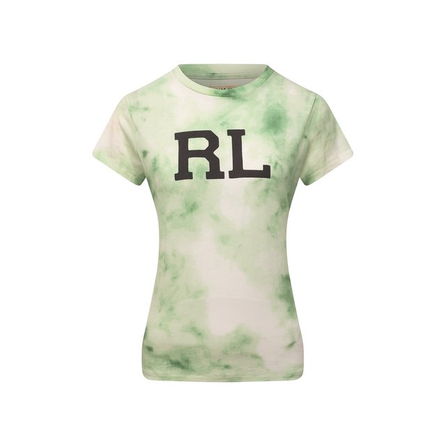 Хлопковая футболка Polo Ralph Lauren Зелёный 211843236 5582940