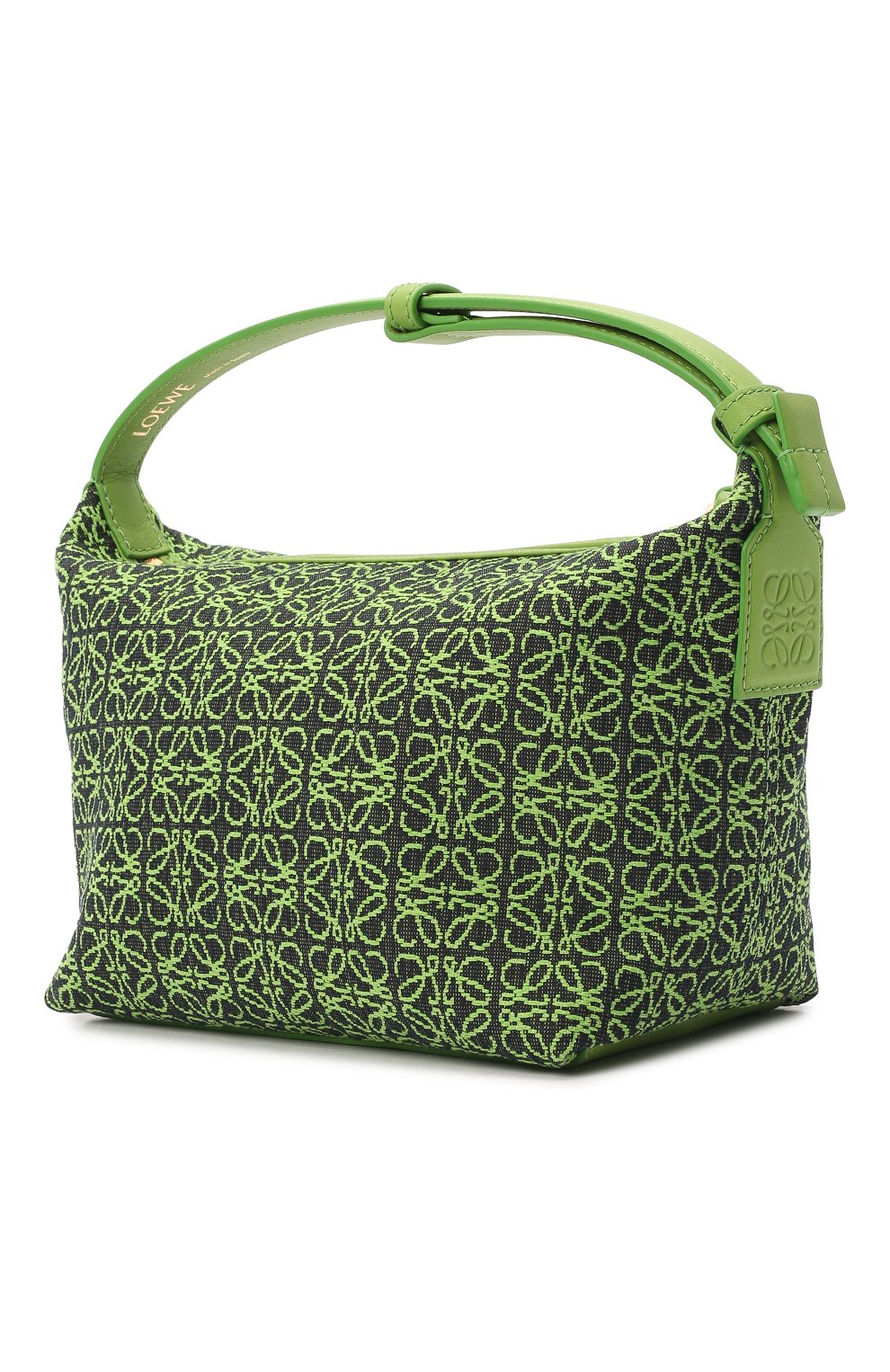 Женская сумка cubi small LOEWE зеленого цвета, арт. A906K75X06 | Фото 4 (Сумки-технические: Сумки через плечо, Сумки top-handle; Материал: Текстиль; Размер: small)