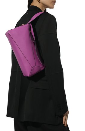 Женская сумка puzzle hobo LOEWE фуксия цвета, арт. A510J67X01 | Фото 2 (Размер: medium; Материал: Натуральная кожа; Сумки-технические: Сумки top-handle)