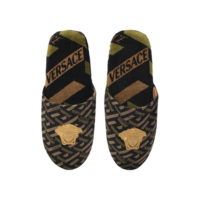 Текстильные домашние туфли Versace 12532908