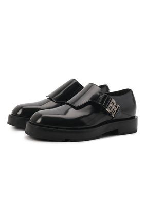 Мужские кожаные монки GIVENCHY черного цвета по цене 96300 руб., арт. BH103BH135 | Фото 1 Мужские кожаные монки GIVENCHY черного цвета, арт. BH103BH135 | Фото 1 (Материал внутренний: Натуральная кожа; Материал внешний: Кожа; Стили: Классический)