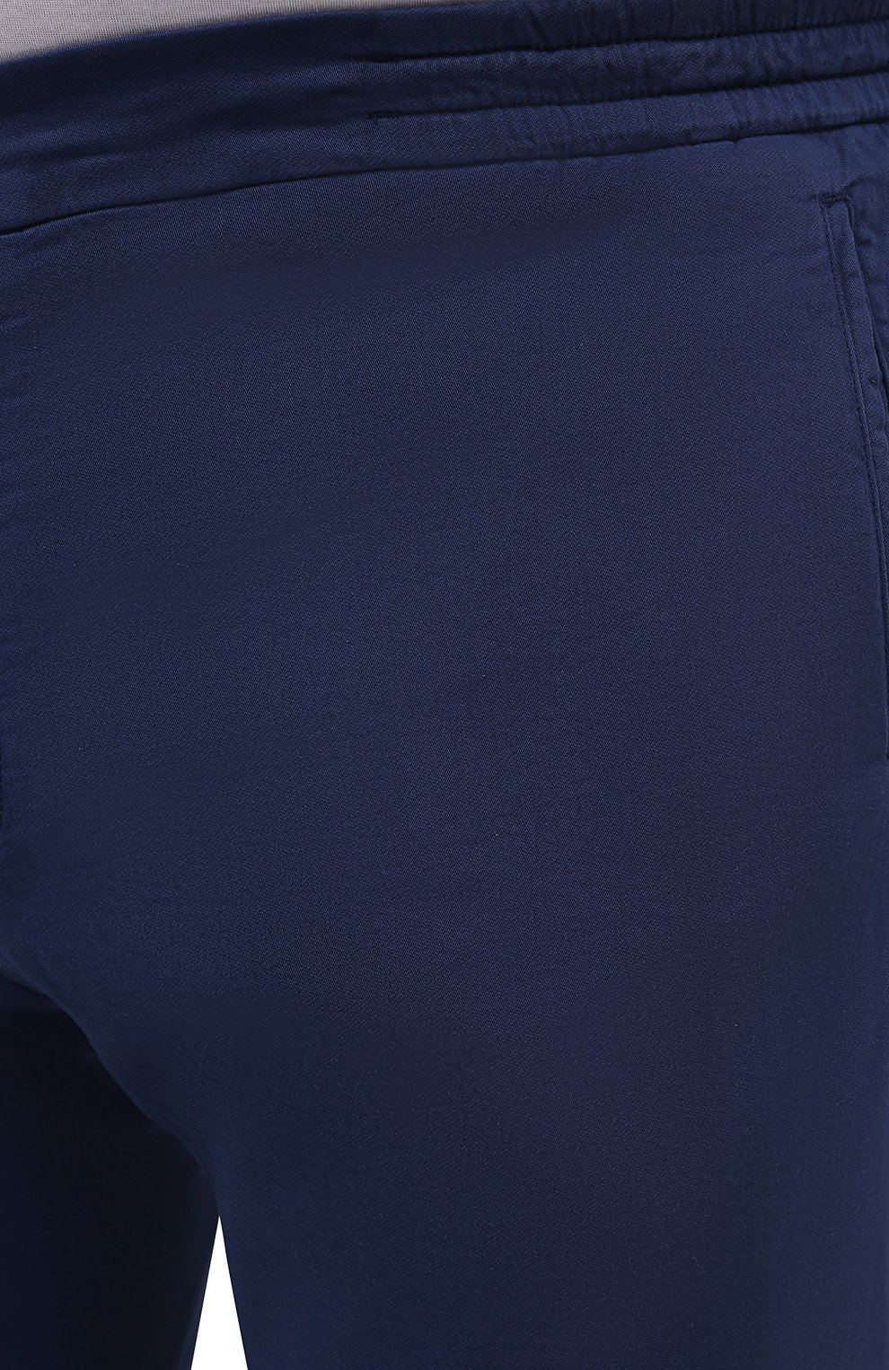 Мужские брюки из хлопка и шелка MARCO PESCAROLO синего цвета, арт. CHIAIAM/ZIP+SFILA/4502 | Фото 5 (Big sizes: Big Sizes; Длина (брюки, джинсы): Стандартные; Случай: Повседневный; Материал внешний: Хлопок; Стили: Кэжуэл)
