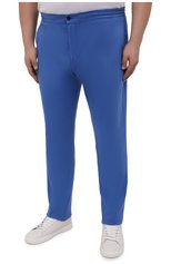 Мужские брюки MARCO PESCAROLO синего цвета, арт. CHIAIAM/ZIP+SFILA/4504 | Фото 3 (Big sizes: Big Sizes; Длина (брюки, джинсы): Стандартные; Случай: Повседневный; Материал внешний: Хлопок, Лиоцелл, Растительное волокно; Стили: Кэжуэл)