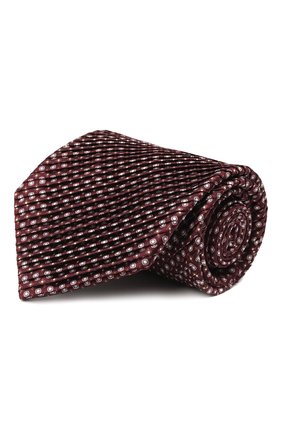 Мужской шелковый галстук BRIONI бордового цвета по цене 32850 руб., арт. 0R1D00/P1458 | Фото 1