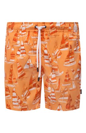 Мужские плавки-шорты ERMENEGILDO ZEGNA оранжевого цвета, арт. N7B541550 | Фото 1 (Материал внешний: Синтетический материал; Мужское Кросс-КТ: плавки-шорты; Принт: С принтом)