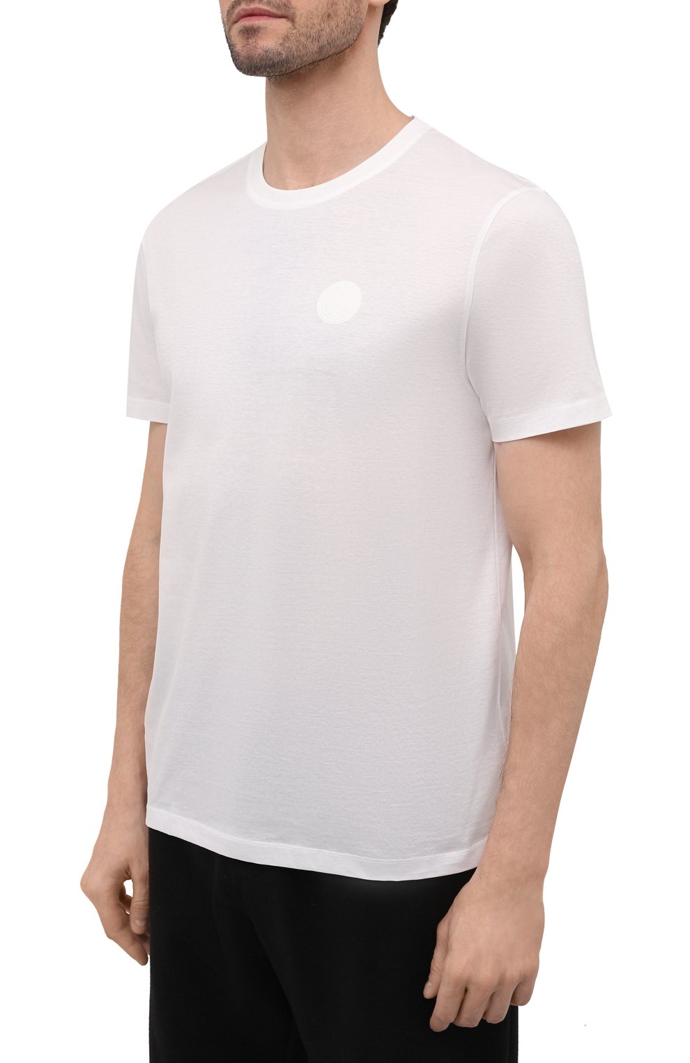 Мужская хлопковая футболка LIMITATO белого цвета, арт. BR0SNAN/T-SHIRT | Фото 3 (Принт: Без принта; Рукава: Короткие; Длина (для топов): Стандартные; Материал внешний: Хлопок; Стили: Кэжуэл)