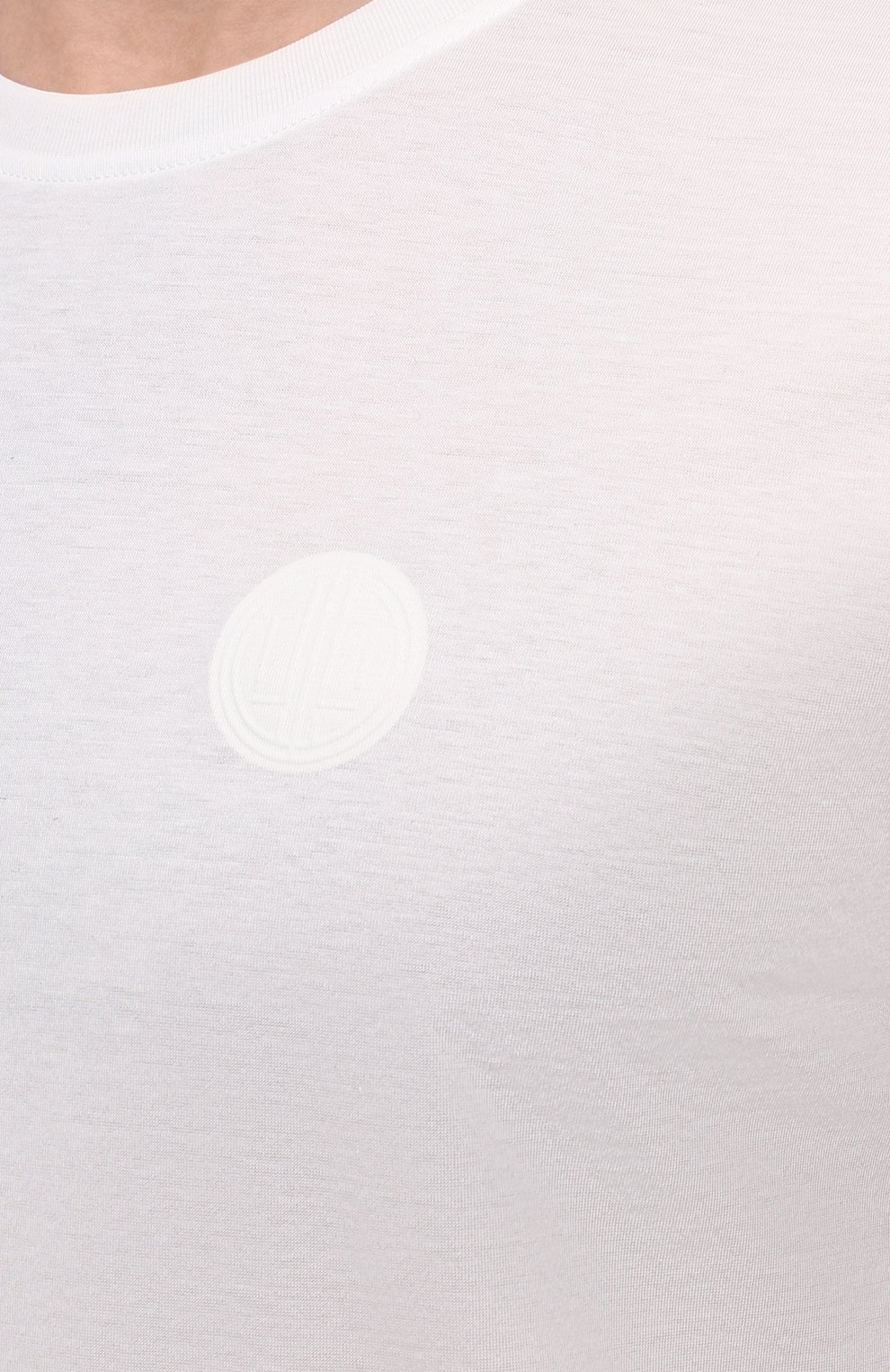Мужская хлопковая футболка LIMITATO белого цвета, арт. BR0SNAN/T-SHIRT | Фото 5 (Принт: Без принта; Рукава: Короткие; Длина (для топов): Стандартные; Материал внешний: Хлопок; Стили: Кэжуэл)
