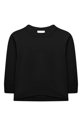 Детский комплект из лонгслива и брюк WOOL&COTTON черного цвета по цене 6060 руб., арт. ORUFP | Фото 2 Детский комплект из лонгслива и брюк WOOL&COTTON черного цвета, арт. ORUFP | Фото 2 (Рукава: Короткие; Материал внешний: Шерсть)